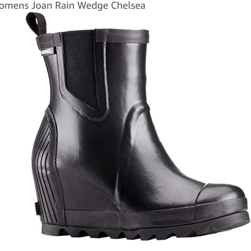 Sorel Joan Rain Wedge Chelsea Boots sz 9&10